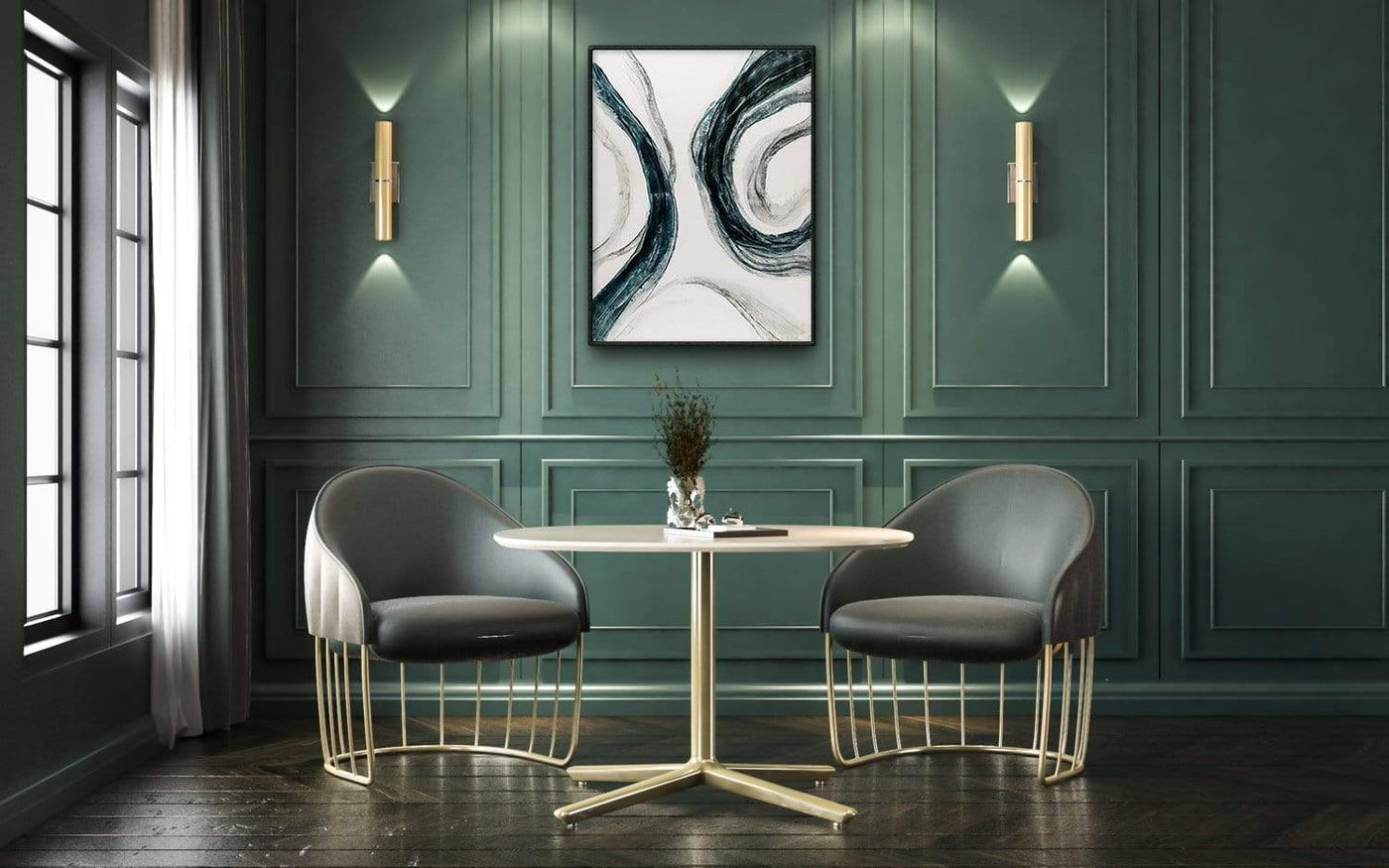 Berkeley London Designs Artwork OIL ON CANVAS WITH FRAME 04 | OUTLET House of Isabella UK