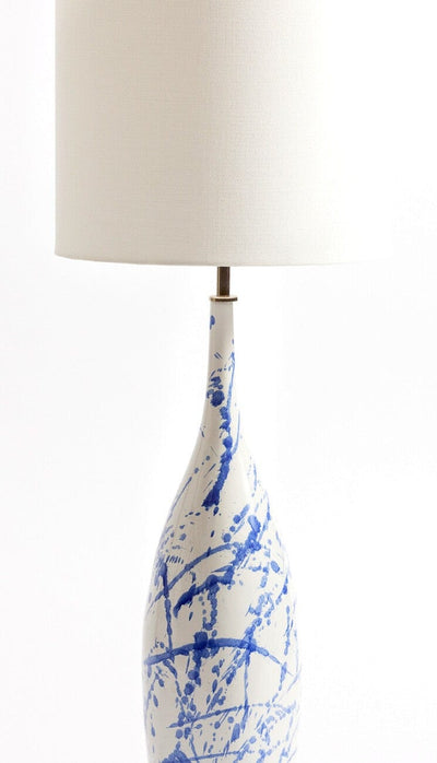 Eccotrading Design London Lighting Splash Ceramic Lamp Blue House of Isabella UK