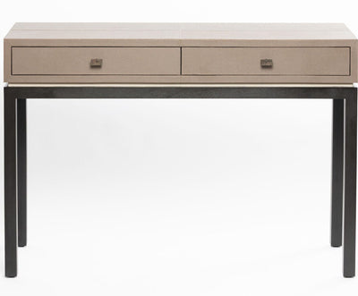 Eccotrading Design London Living Barrington Console 2 Drawer Putty Leather House of Isabella UK