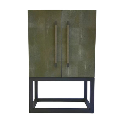 Eccotrading Design London Living Linea Nera Armoire Shagreen Leather House of Isabella UK