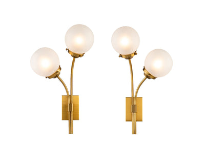 Liang & Eimil Lighting Opal Wall Lamp (a set of two) Frosted Glass House of Isabella UK