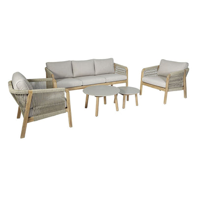 Maze Outdoors Martinique 3 Seat Lounge Set - Light Brown House of Isabella UK