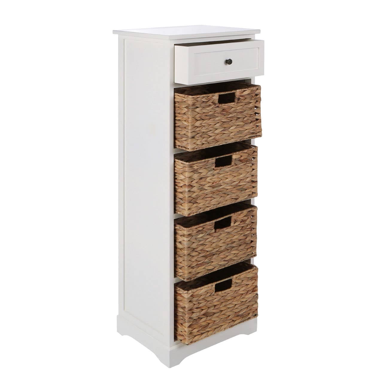 Noosa & Co. Living Vermont Ivory 1 Drawer 4 Baskets Cabinet House of Isabella UK