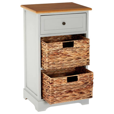 Noosa & Co. Living Vermont One Drawer Two Baskets Cabinet House of Isabella UK
