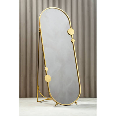 Noosa & Co. Mirrors Farran Gold Finish Floor Mirror House of Isabella UK