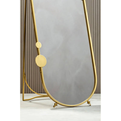 Noosa & Co. Mirrors Farran Gold Finish Floor Mirror House of Isabella UK