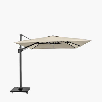 Pacific Lifestyle Outdoors Challenger T2 3.5 x 2.6m Rectangular Champagne Free Arm Parasol House of Isabella UK