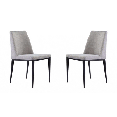 Tommy Franks Dining Medici Dining Chair - Set of 2 - Cool Grey House of Isabella UK
