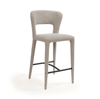 Tommy Franks Dining Pari I Bar Stool - Chex Boucle Steam House of Isabella UK