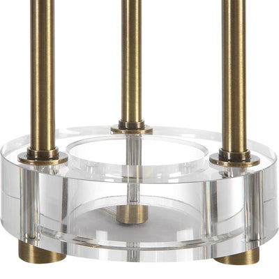 Uttermost Lighting Pantheon Brass Rod Table Lamp House of Isabella UK