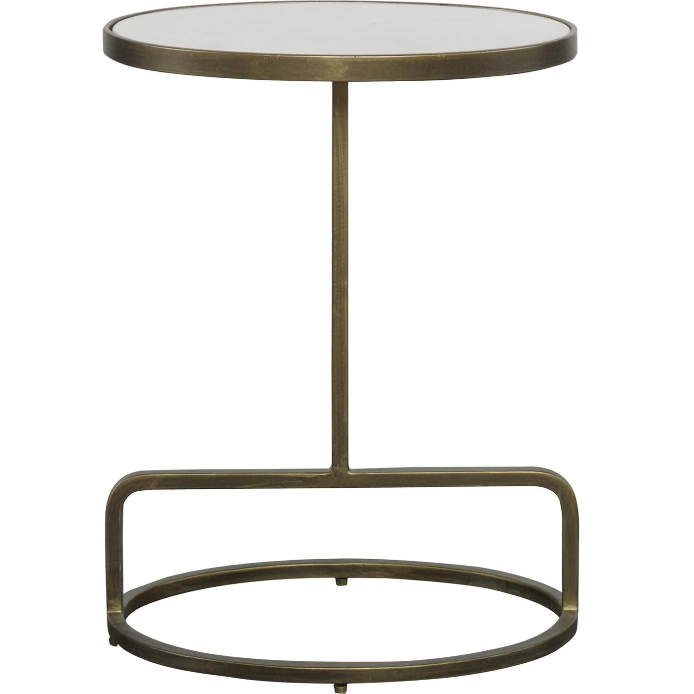 Uttermost Living Jessenia White Marble Accent Table House of Isabella UK