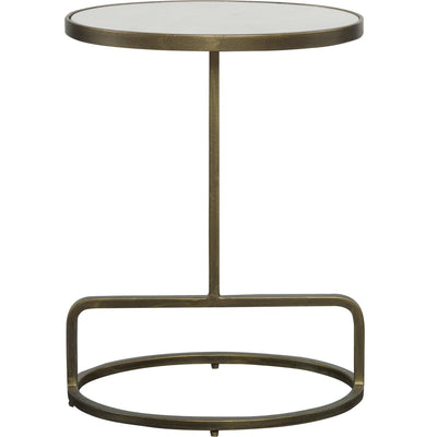 Uttermost Living Jessenia White Marble Accent Table House of Isabella UK