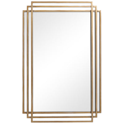 Uttermost Mirrors Amherst Brushed Gold Mirror House of Isabella UK