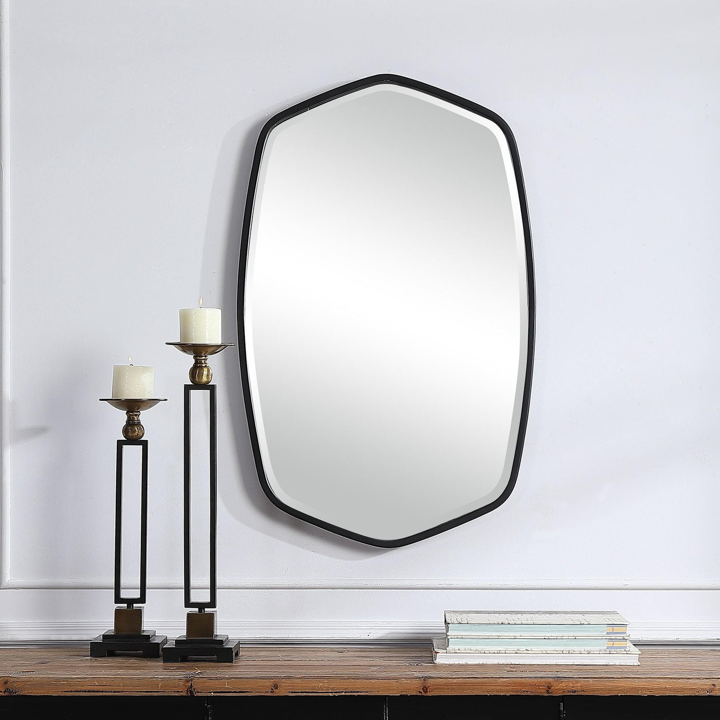 Uttermost Mirrors Duronia Black Iron Mirror House of Isabella UK