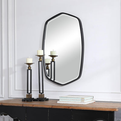 Uttermost Mirrors Duronia Black Iron Mirror House of Isabella UK