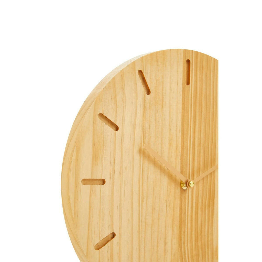 Vitus Natural Wood Effect Wall Clock House of Isabella UK