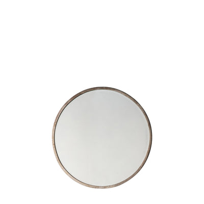Chichester Round Mirror Antique Silver