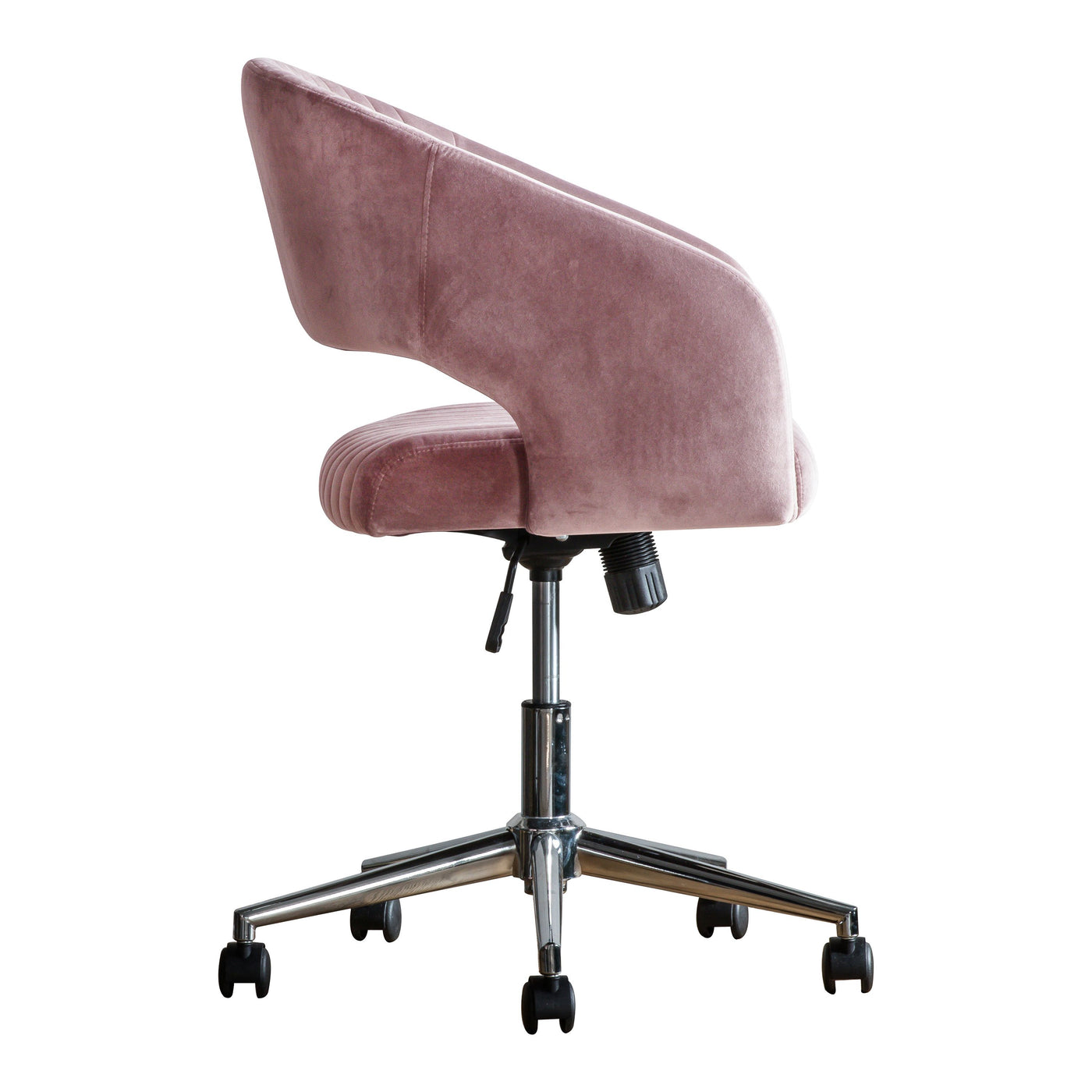Dunball Swivel Chair Pink Velvet