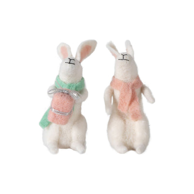 Carlidnack Hares Set of 2 White