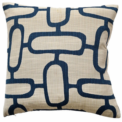 Malini Large Edison Blue Cushion