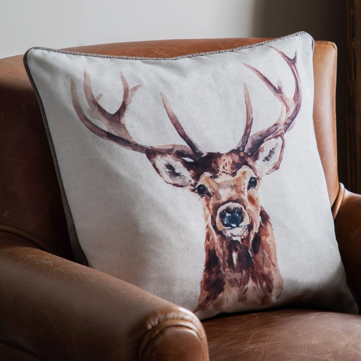 Bodhi Accessories Stag Head Cushion House of Isabella UK