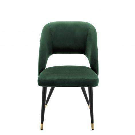 Eichholtz Dining Dining Chair Cipria Green Velvet House of Isabella UK