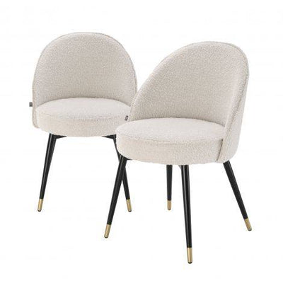 Eichholtz Dining Dining Chair Cooper set of 2 Boucle House of Isabella UK