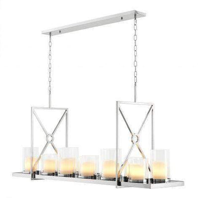 Eichholtz Lighting Chandelier Summit - Polished Stainless Steel House of Isabella UK