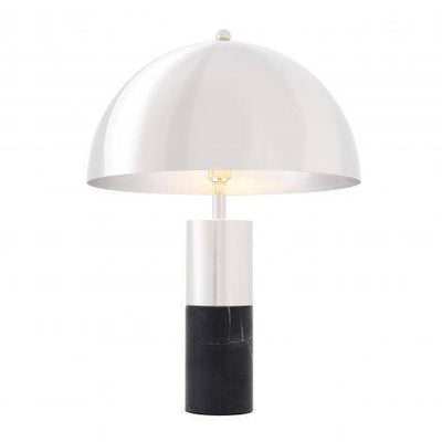 Eichholtz Lighting Table Lamp Flair - Nickel & Black Marble House of Isabella UK