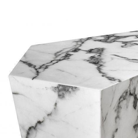 Eichholtz Living Coffee Table Prudential - White Faux Marble - Set of 3 House of Isabella UK