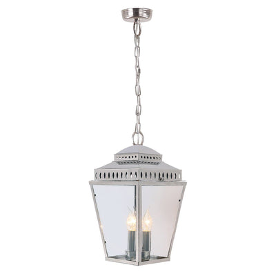 Elstead Lighting Outdoors Mansion House 3 Light Chain Lantern - Polished Nickel House of Isabella UK