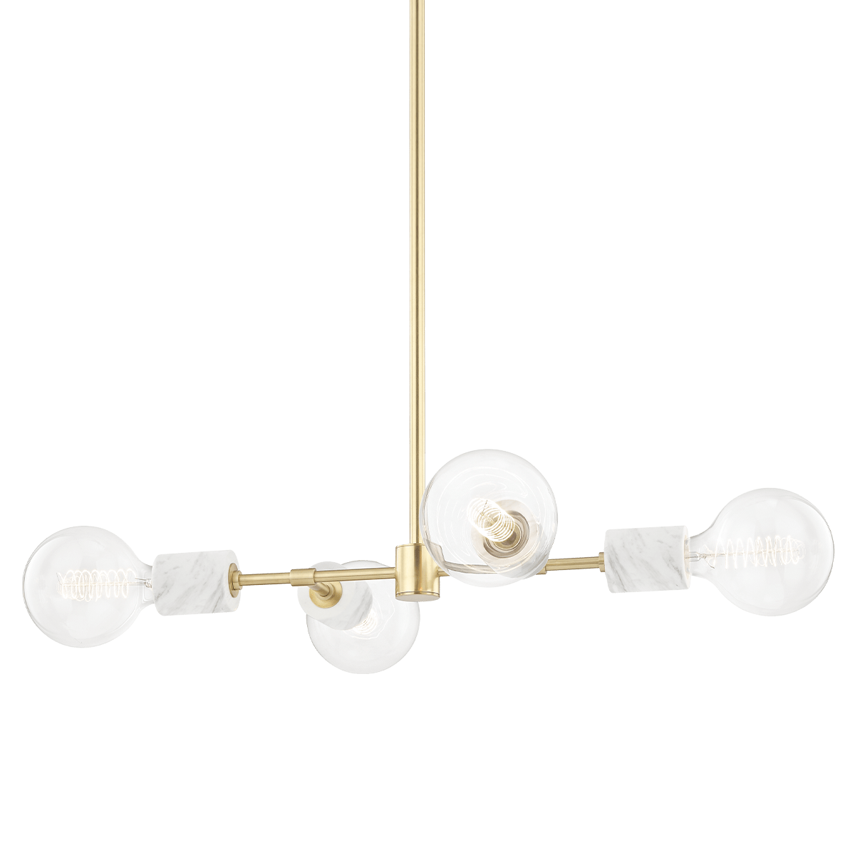 Hudson Valley Lighting Lighting ASIME Aged Brass Pendant Light House of Isabella UK