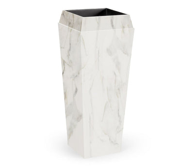Jonathan Charles Accessories Jonathan Charles Charles Outdoor Large Square Planter in Faux White Marble House of Isabella UK
