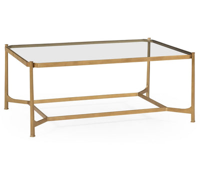 Jonathan Charles Living Jonathan Charles Coffee Table Contemporary with Glass Top - Gilded House of Isabella UK
