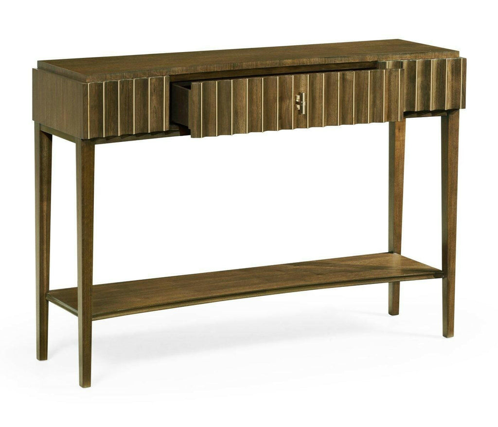 Jonathan Charles Console Table with Drawer Reeded House of Isabella UK