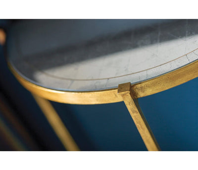 Jonathan Charles Living Jonathan Charles Small Demilune Console Table Contemporary - Gilded House of Isabella UK
