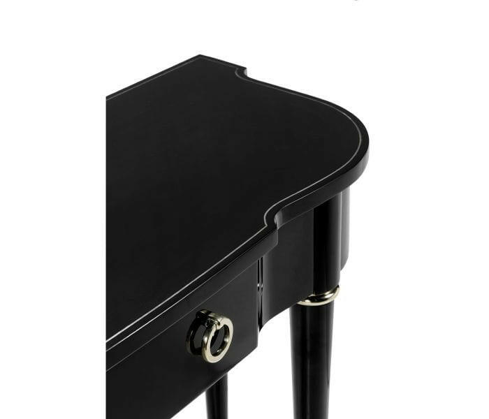 Jonathan Charles Wisconsin Black Console Table House of Isabella UK