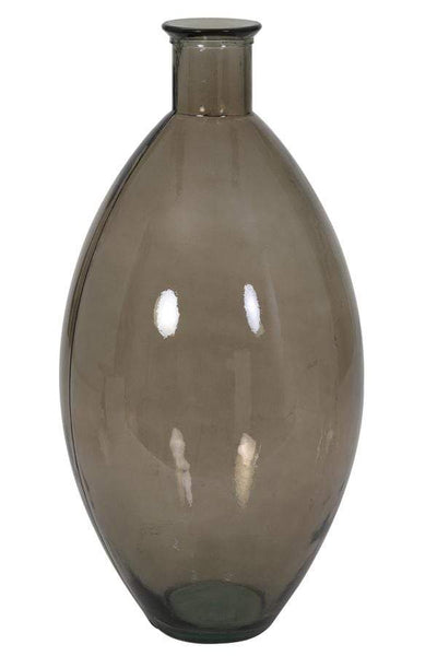 Light & Living Accessories Pack of 2 x Vase 29x59 cm SOSSANO glass taupe House of Isabella UK