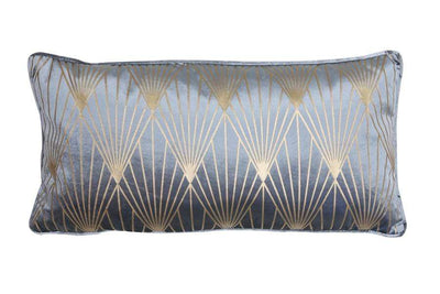 Light & Living Accessories Pack of 6 x Pillows 60x30 cm JANISE blue-gold House of Isabella UK