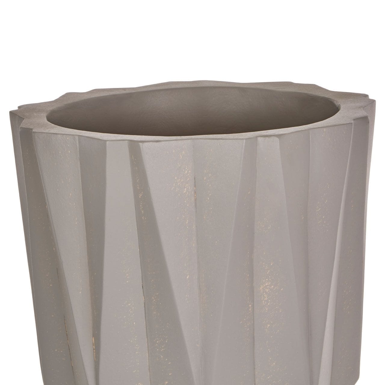 Noosa & Co. Accessories Ozark Large Grey Multifaceted Planter House of Isabella UK