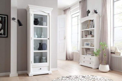 Novasolo Living Glass Cabinet - Classic White House of Isabella UK