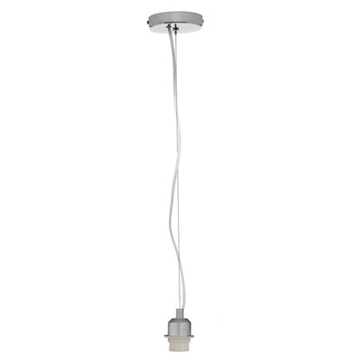 Pacific Lifestyle Lighting Brushed Chrome Ceiling Fitting E27 House of Isabella UK