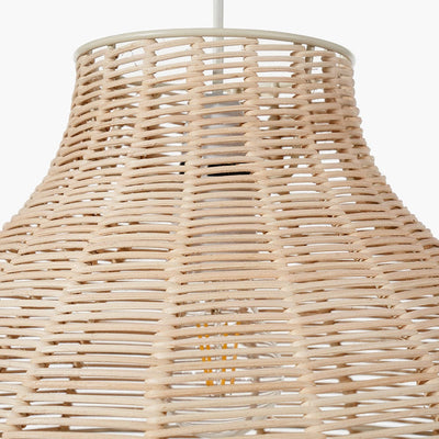 Pacific Lifestyle Lighting Caswell Natural Rattan Coche Pendant House of Isabella UK