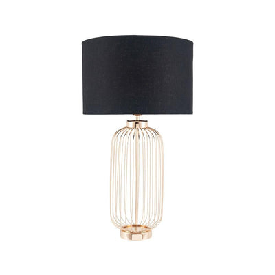 Pacific Lifestyle Lighting Dania French Gold Metal Wire Tall Table Lamp House of Isabella UK