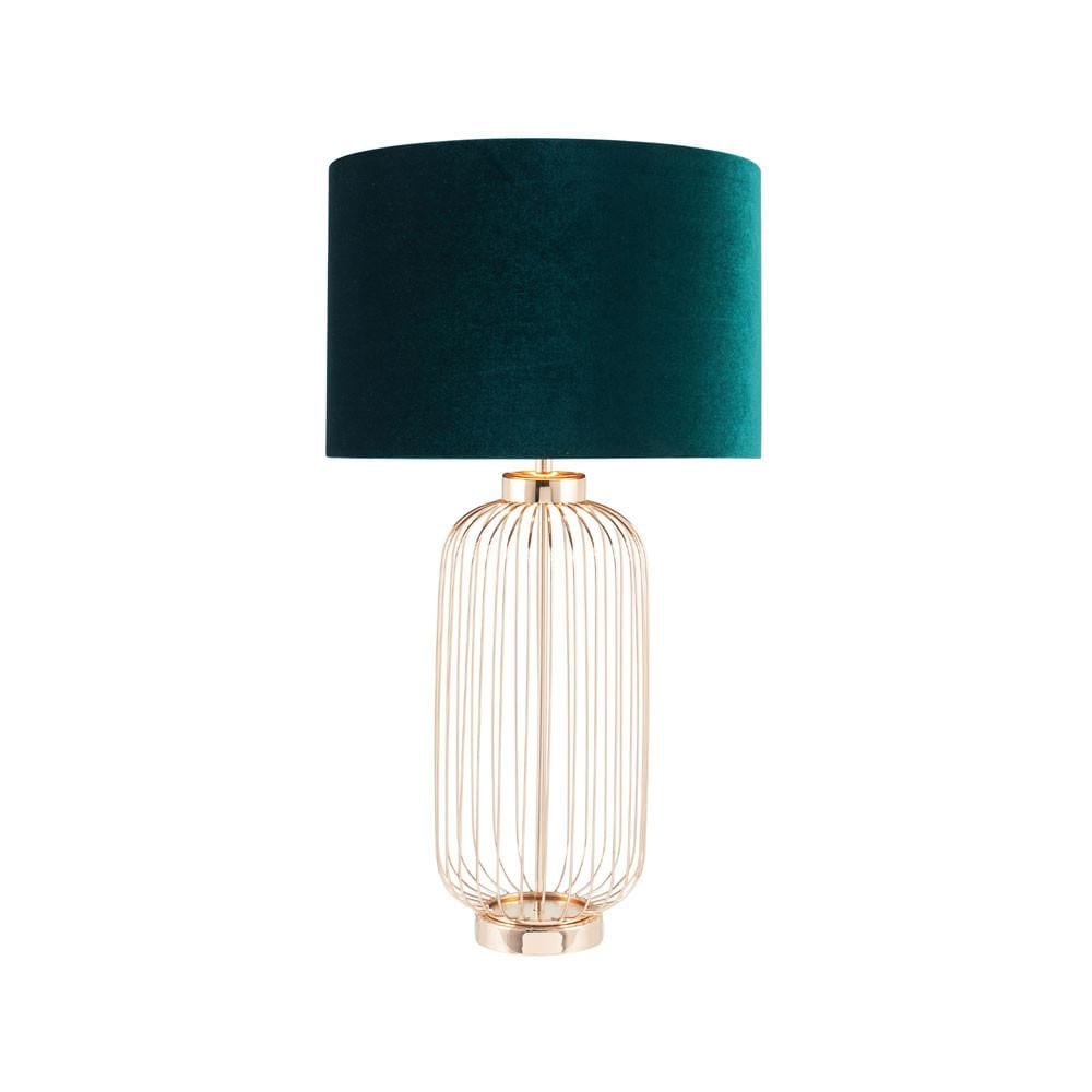 Pacific Lifestyle Lighting Dania French Gold Metal Wire Tall Table Lamp House of Isabella UK