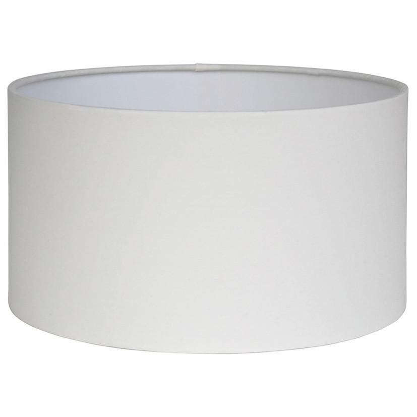 Pacific Lifestyle Lighting Harry 35cm Ivory Poly Cotton Cylinder Drum Shade House of Isabella UK