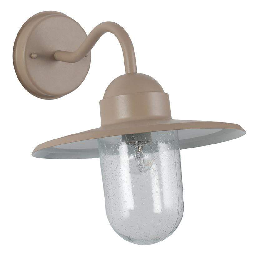 Pacific Lifestyle Lighting Lilium Taupe Metal and Glass Fisherman Wall Light House of Isabella UK