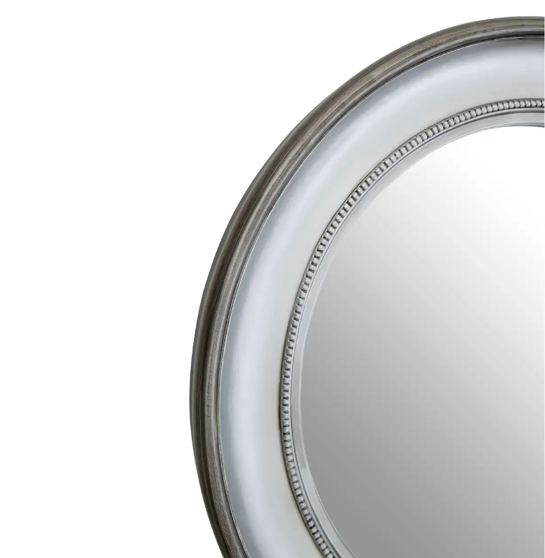 Mirrored Glass Round Wall Mirror - House of Isabella UK