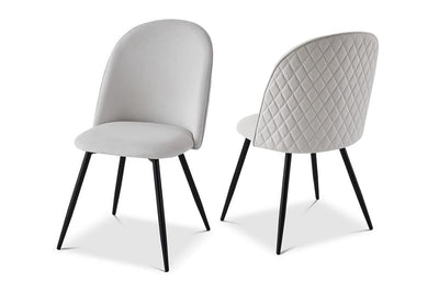 Berkeley London Designs Living Soho Dining Chair Cream (Set of 2) House of Isabella UK