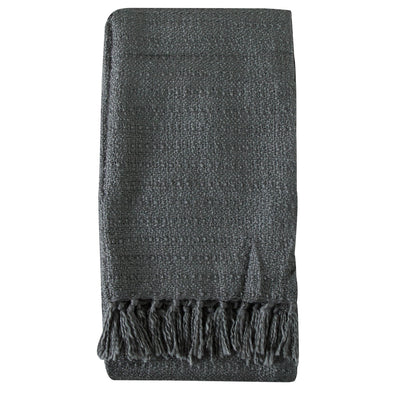 Bodhi Accessories Accrington Textured Throw Grey House of Isabella UK